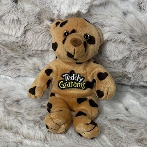 Teddy Grahams “Chocolatey Chip” Beanie Plush. 7” Y2K